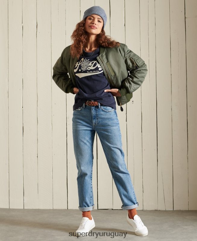 uy Superdry mujer orgullo en la camiseta artesanal Armada DT2N8Z6284 ropa