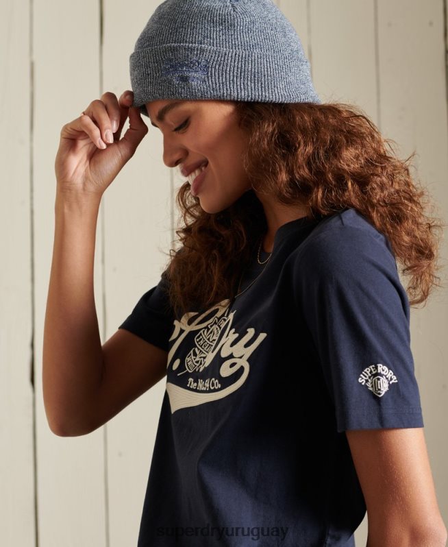 uy Superdry mujer orgullo en la camiseta artesanal Armada DT2N8Z6284 ropa