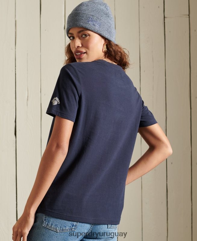 uy Superdry mujer orgullo en la camiseta artesanal Armada DT2N8Z6284 ropa