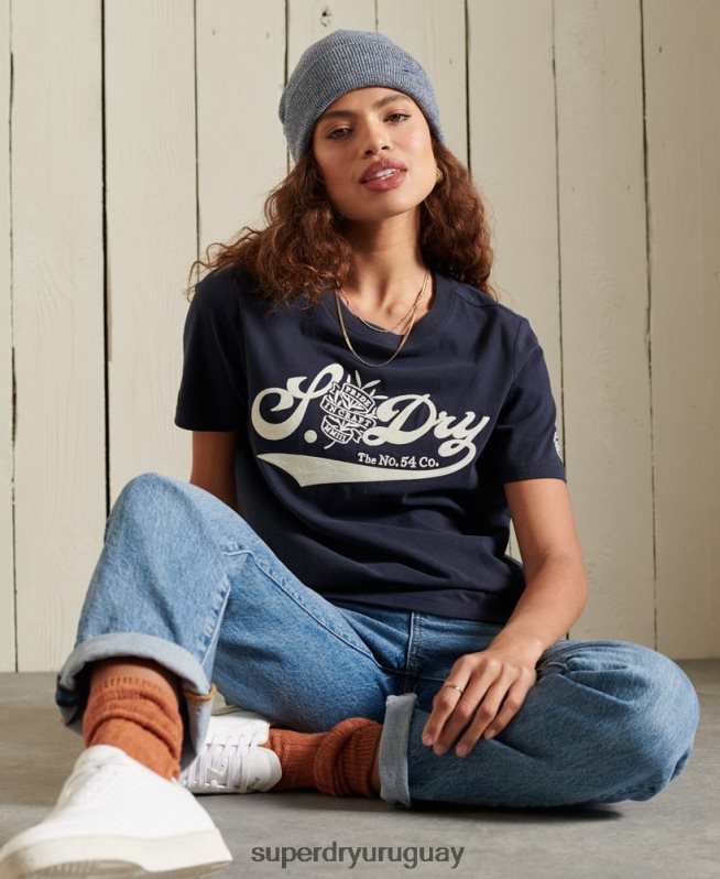 uy Superdry mujer orgullo en la camiseta artesanal Armada DT2N8Z6284 ropa