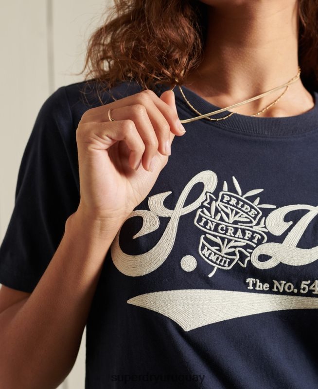 uy Superdry mujer orgullo en la camiseta artesanal Armada DT2N8Z6284 ropa