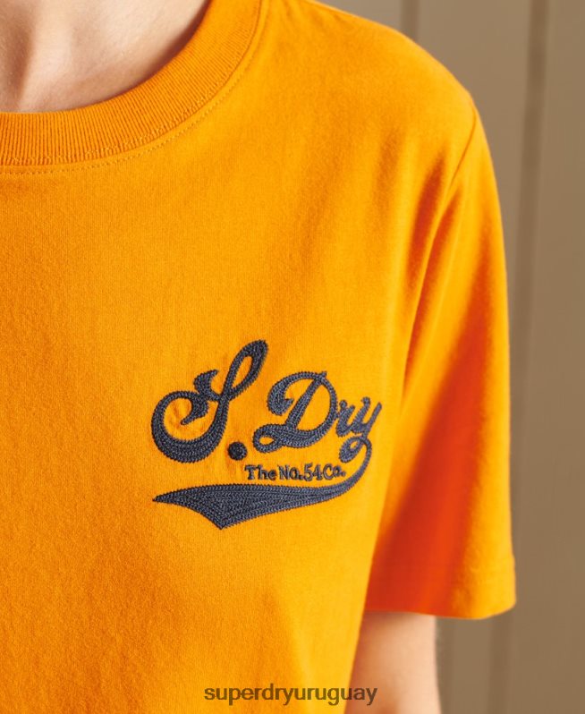 uy Superdry mujer orgullo en la camiseta artesanal oro DT2N8Z2784 ropa