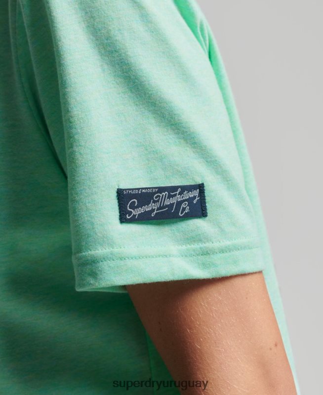 uy Superdry mujer orgullo vintage en camiseta artesanal verde DT2N8Z2758 ropa