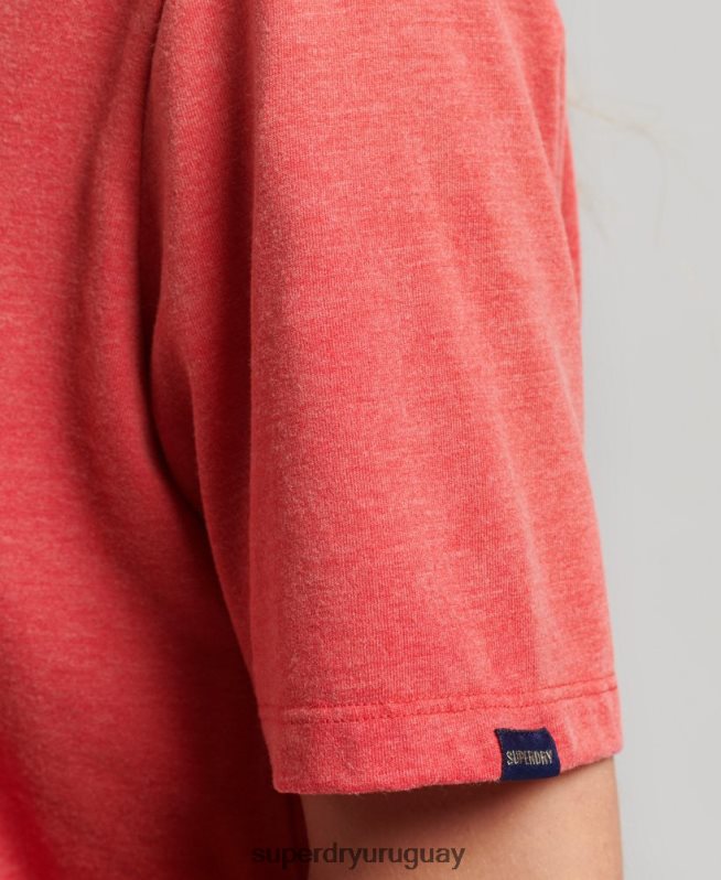 uy Superdry mujer playera con logo central de los años 80 rojo DT2N8Z2669 ropa