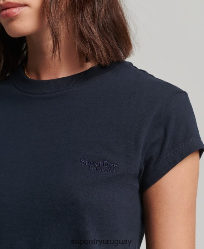 uy Superdry mujer playera con manga japonesa y logo vintage Armada DT2N8Z2656 ropa