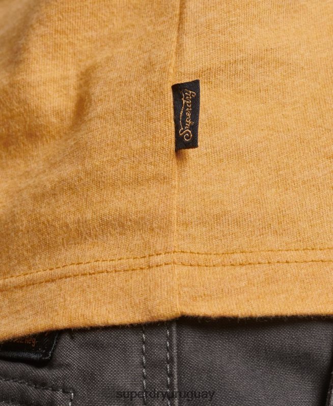 uy Superdry mujer playera con manga japonesa y logo vintage amarillo DT2N8Z2750 ropa