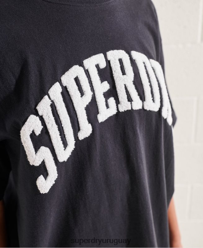 uy Superdry mujer playera mono con arco varsity Armada DT2N8Z6299 ropa