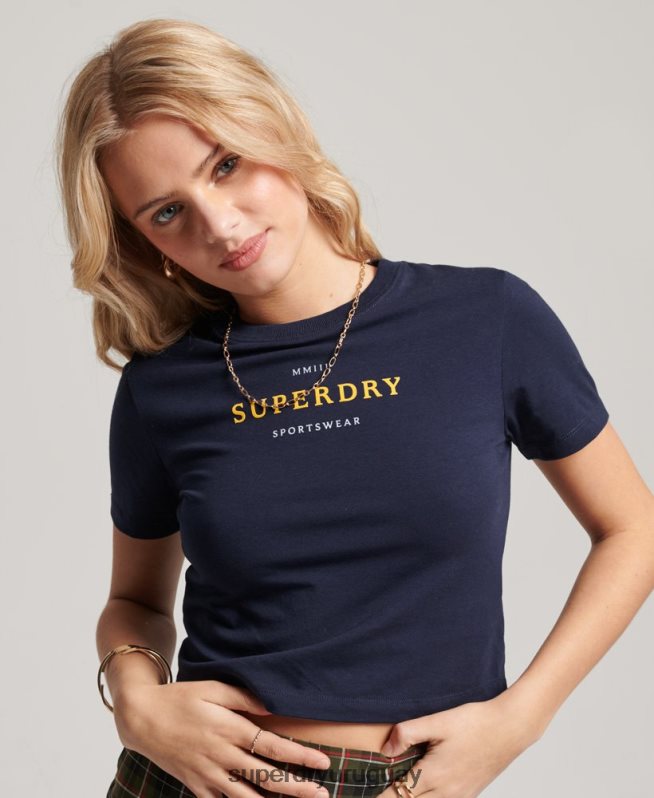 uy Superdry mujer playera pequeña con gráfico Armada DT2N8Z2296 ropa
