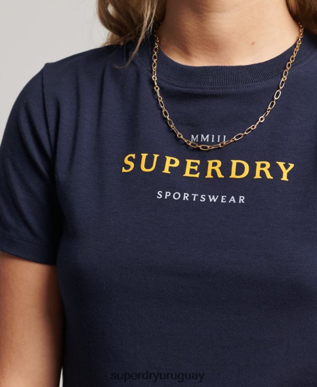 uy Superdry mujer playera pequeña con gráfico Armada DT2N8Z2296 ropa