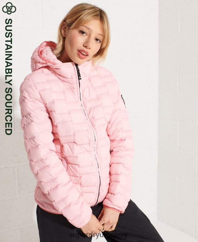 uy Superdry mujer Chaqueta cortavientos Expedition Down SD rosa DT2N8Z5694 ropa