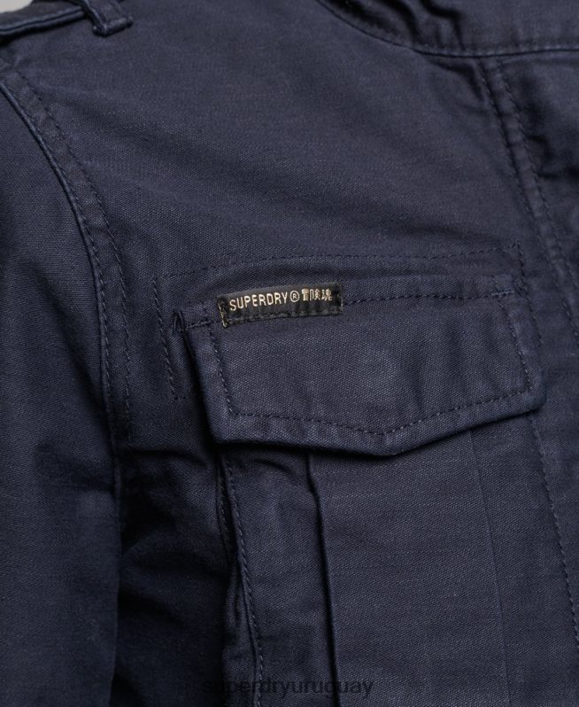 uy Superdry mujer Chaqueta militar con forro de borreguito Rookie azul DT2N8Z5667 ropa
