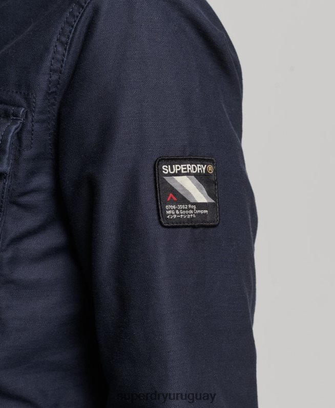 uy Superdry mujer Chaqueta militar con forro de borreguito Rookie azul DT2N8Z5667 ropa