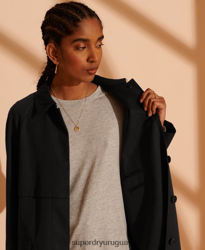 uy Superdry mujer Mac clásico de edición limitada negro DT2N8Z3849 ropa