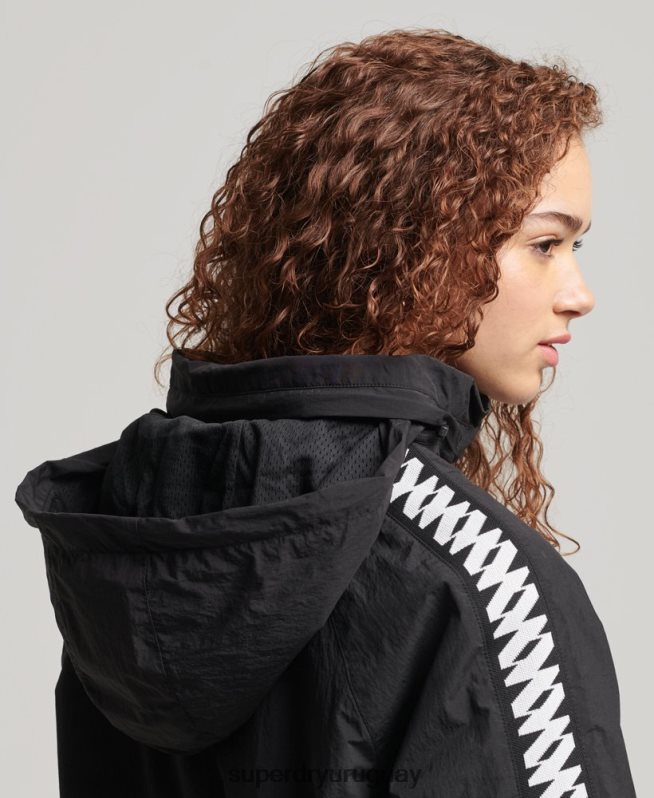 uy Superdry mujer código esencial gráfico sobrecarga negro DT2N8Z5444 ropa