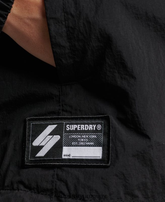 uy Superdry mujer código esencial gráfico sobrecarga negro DT2N8Z5444 ropa