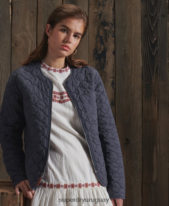 uy Superdry mujer chamarra Dry Liner de edición limitada Armada DT2N8Z5529 ropa