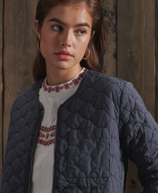 uy Superdry mujer chamarra Dry Liner de edición limitada Armada DT2N8Z5529 ropa