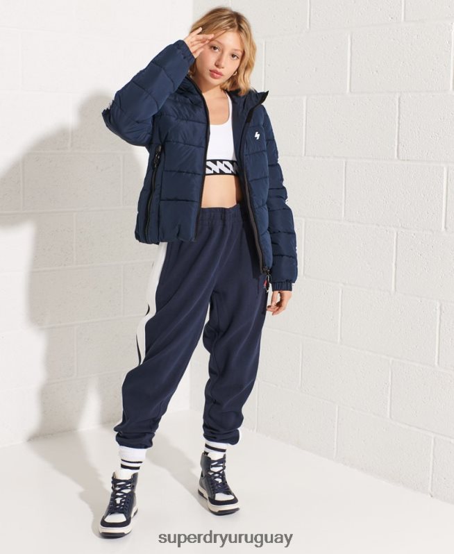uy Superdry mujer chamarra acolchada Spirit con cinta del logo Code Armada DT2N8Z5586 ropa