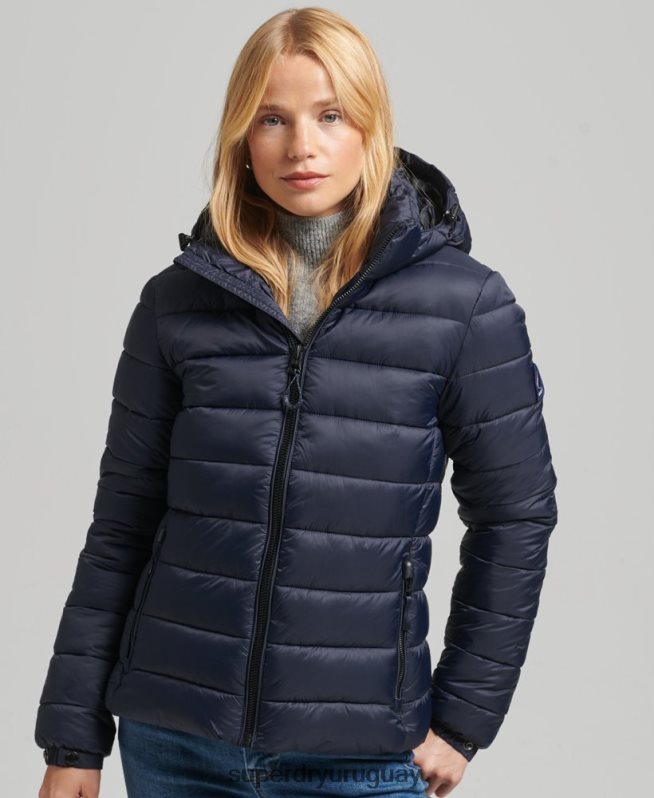 uy Superdry mujer chamarra acolchada clásica con capucha Armada DT2N8Z3687 ropa