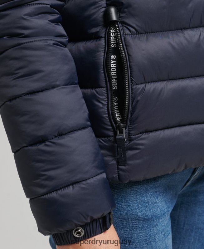 uy Superdry mujer chamarra acolchada clásica con capucha Armada DT2N8Z3687 ropa