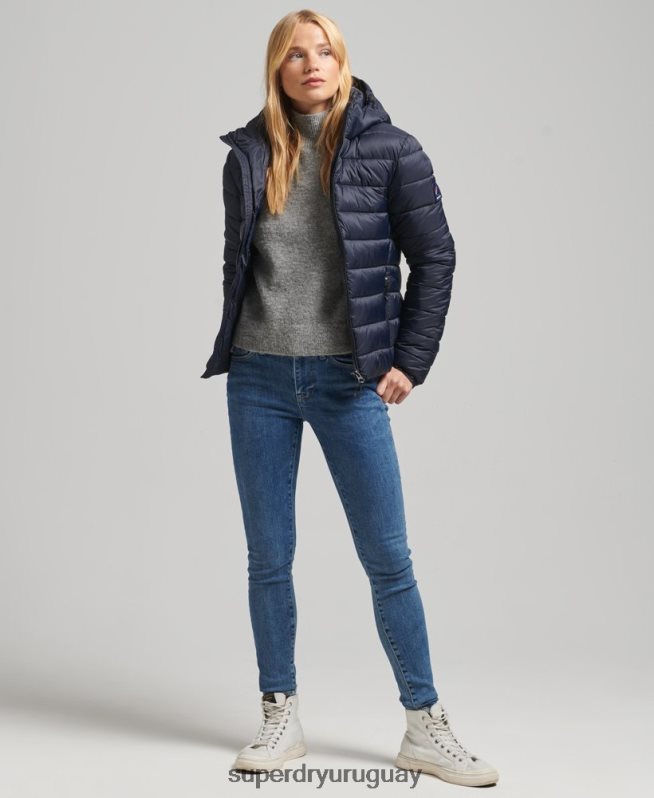 uy Superdry mujer chamarra acolchada clásica con capucha Armada DT2N8Z3687 ropa