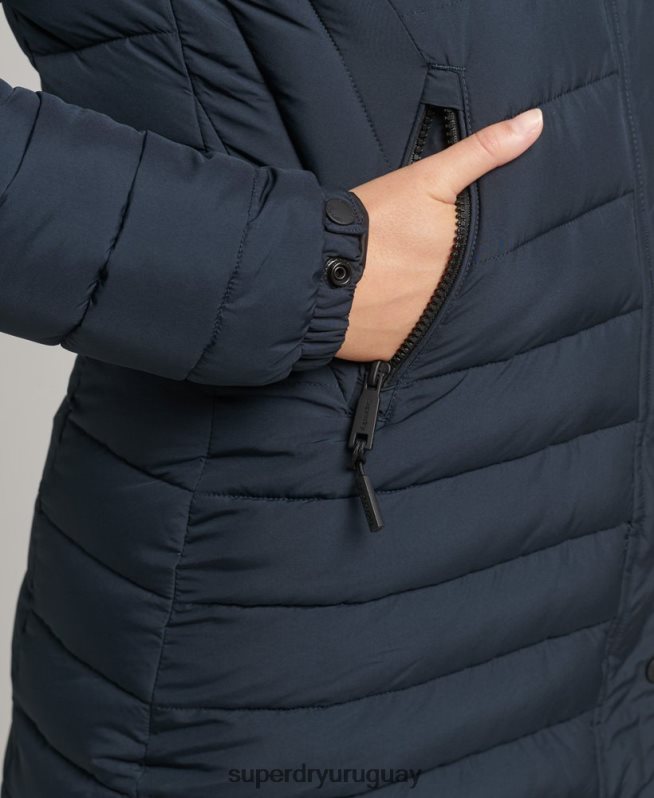 uy Superdry mujer chamarra acolchada de pelo sintético con capucha Armada DT2N8Z3605 ropa