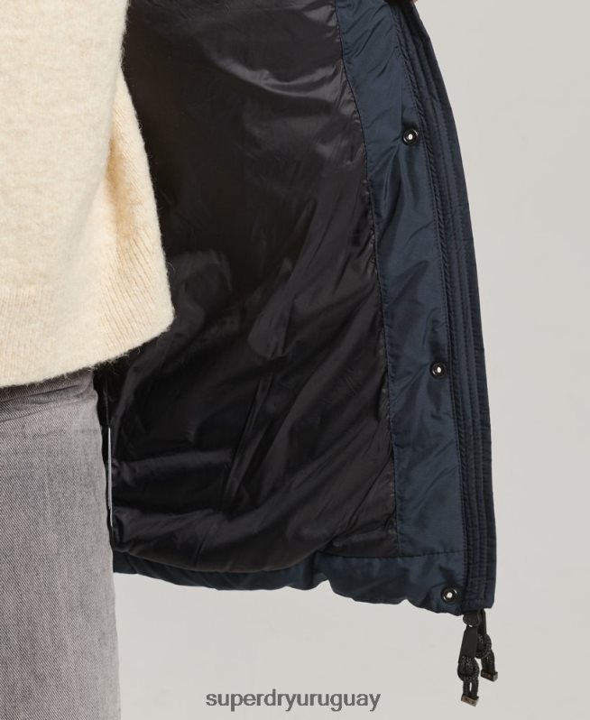 uy Superdry mujer chamarra acolchada de pelo sintético con capucha Armada DT2N8Z3605 ropa