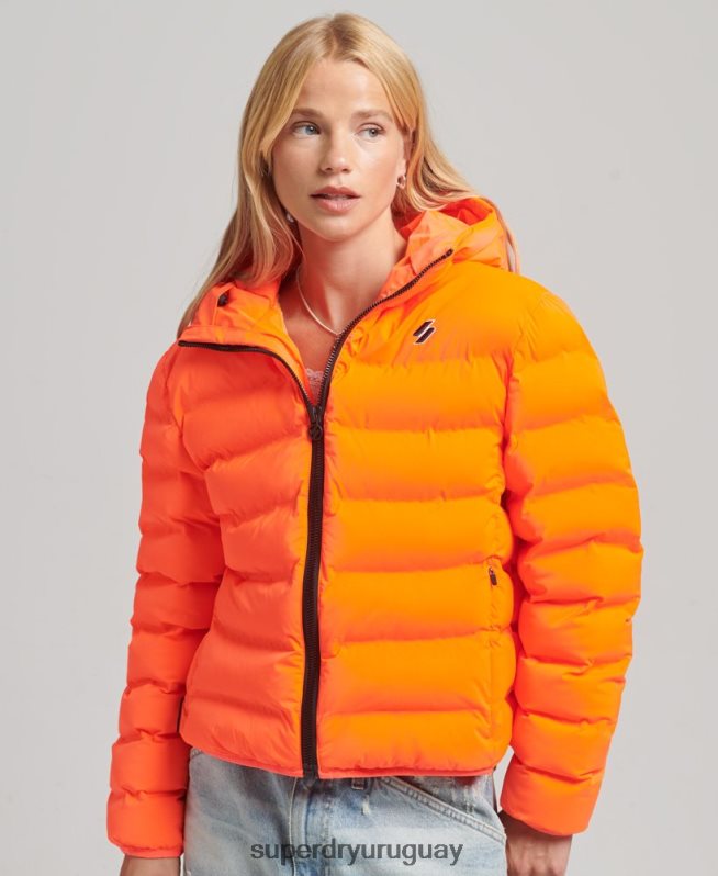 uy Superdry mujer chamarra acolchada para todas las estaciones coral DT2N8Z3635 ropa