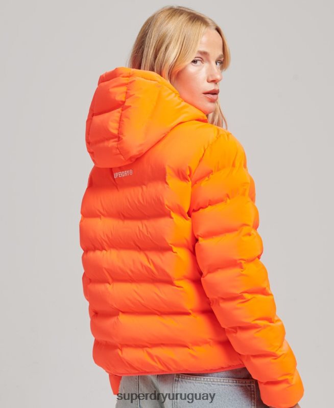 uy Superdry mujer chamarra acolchada para todas las estaciones coral DT2N8Z3635 ropa