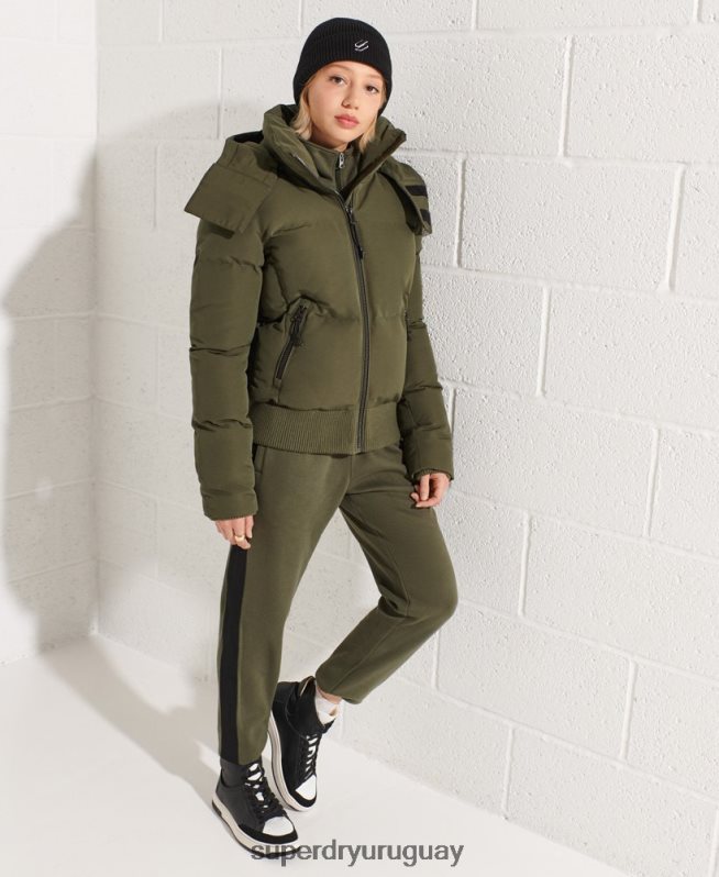 uy Superdry mujer chamarra bomber código everest caqui DT2N8Z5613 ropa