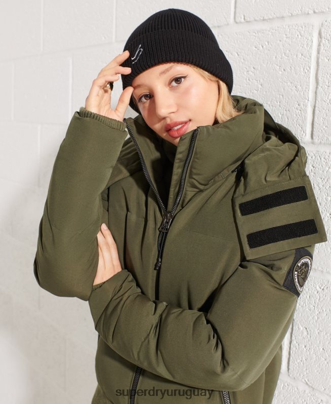uy Superdry mujer chamarra bomber código everest caqui DT2N8Z5613 ropa