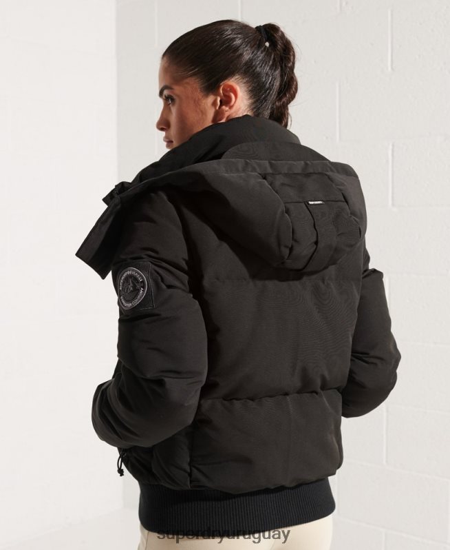 uy Superdry mujer chamarra bomber código everest negro DT2N8Z5673 ropa