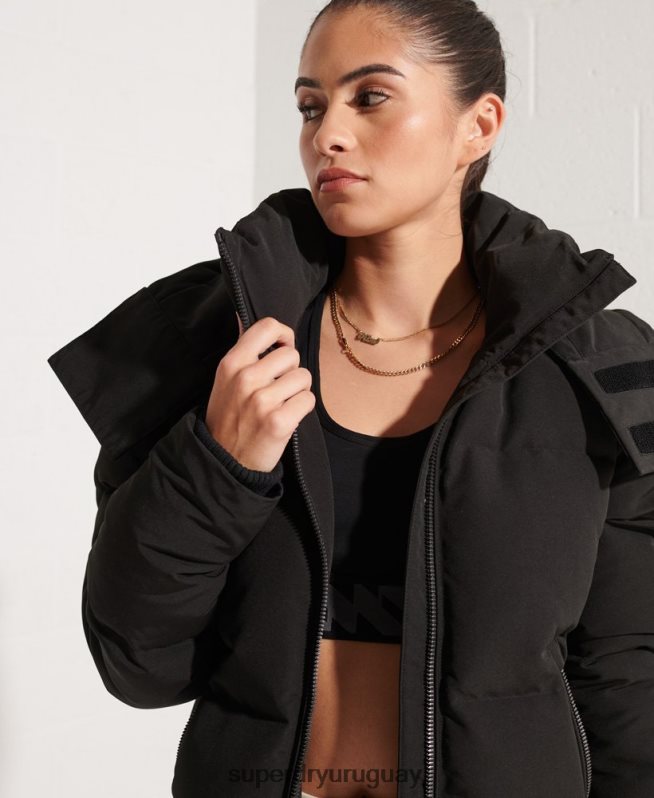 uy Superdry mujer chamarra bomber código everest negro DT2N8Z5673 ropa