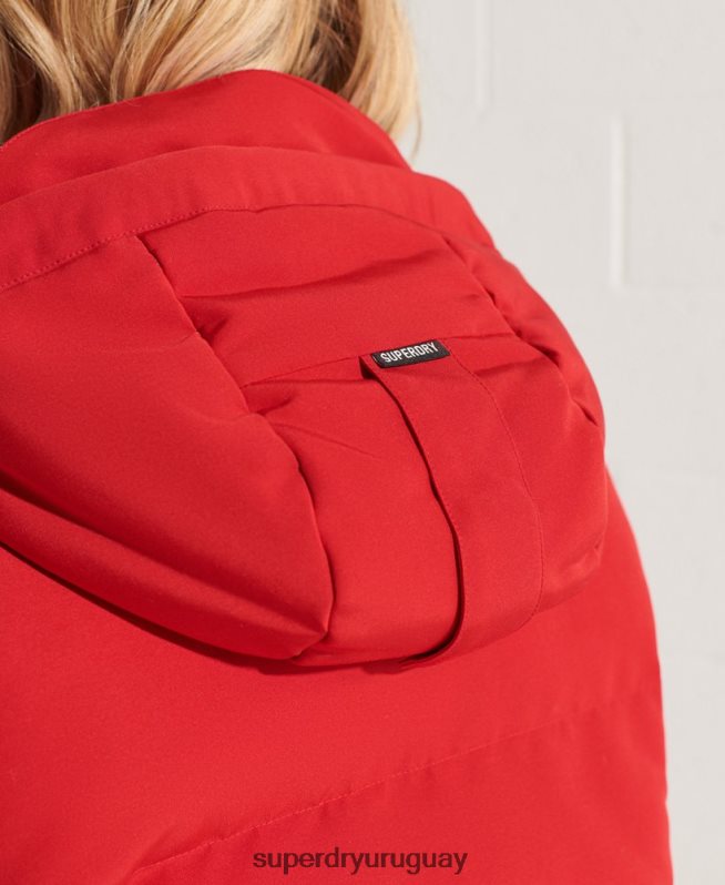 uy Superdry mujer chamarra bomber código everest rojo DT2N8Z5494 ropa
