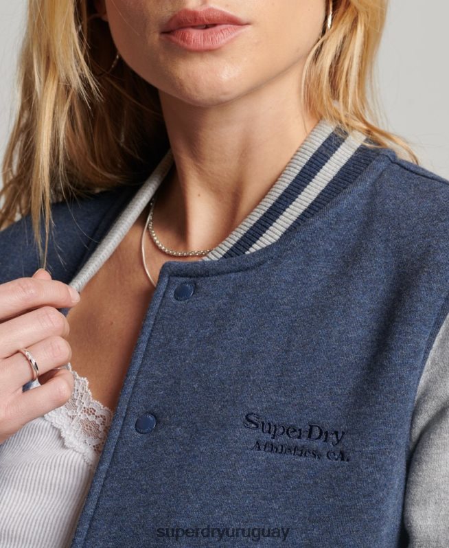 uy Superdry mujer chamarra bomber con logo vintage Armada DT2N8Z3412 ropa
