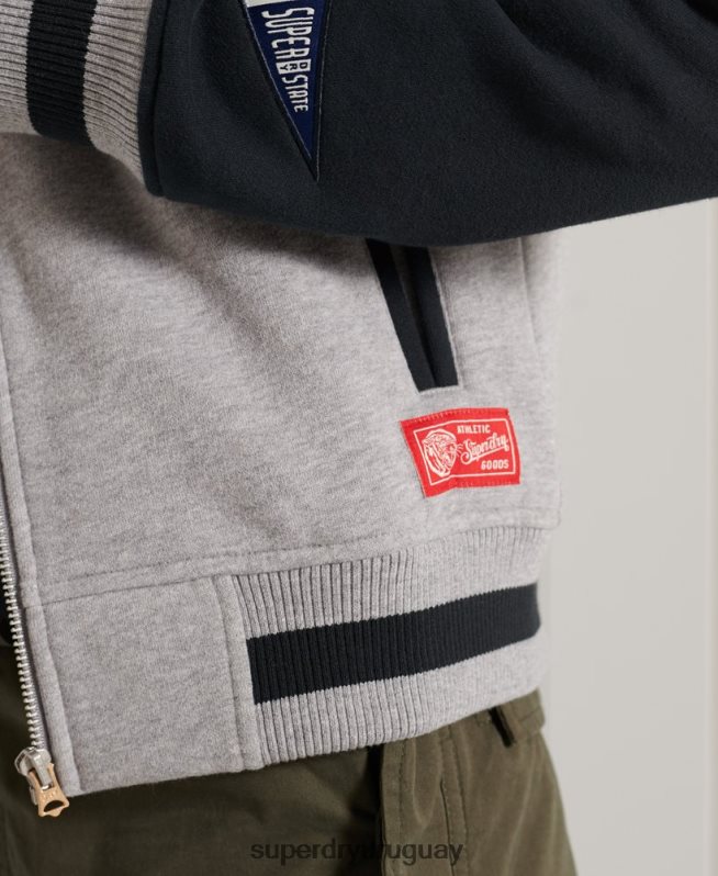 uy Superdry mujer chamarra bomber de béisbol con guión universitario Armada DT2N8Z6006 ropa