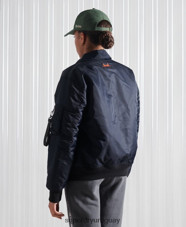 uy Superdry mujer chamarra bomber energía ma2 Armada DT2N8Z5523 ropa