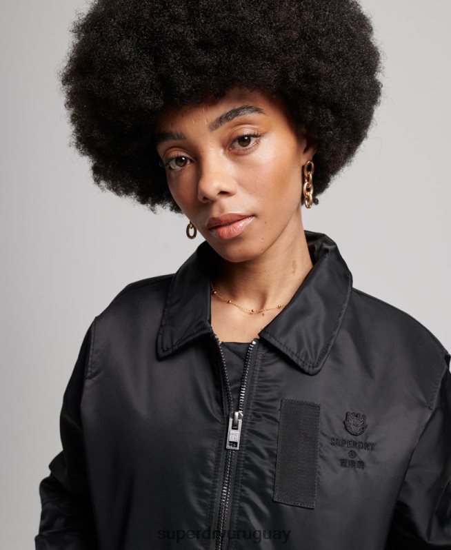 uy Superdry mujer chamarra bomber energía ma2 negro DT2N8Z5420 ropa