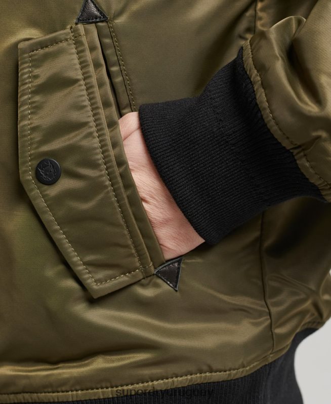 uy Superdry mujer chamarra bomber energía ma2 verde DT2N8Z5508 ropa