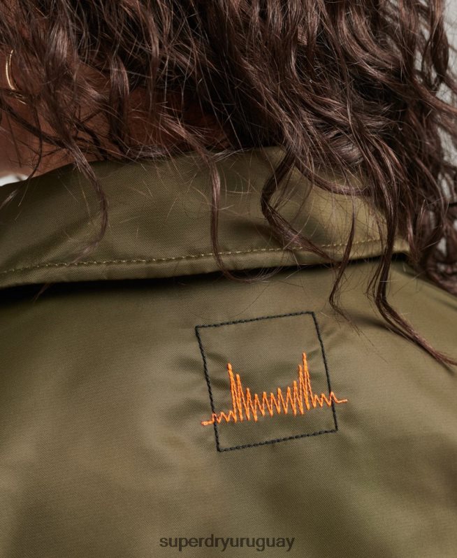 uy Superdry mujer chamarra bomber energía ma2 verde DT2N8Z5508 ropa
