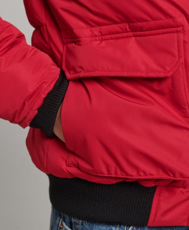 uy Superdry mujer chamarra bomber everest ella rojo DT2N8Z5517 ropa