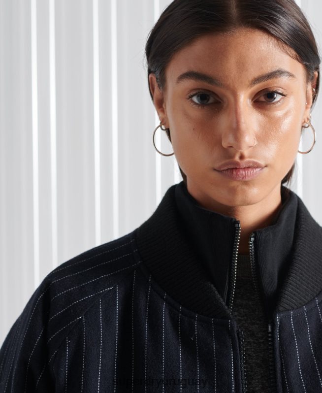 uy Superdry mujer chamarra bomber sdx de raya diplomática de edición limitada Armada DT2N8Z5536 ropa