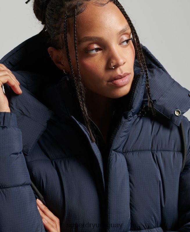 uy Superdry mujer chamarra capitonada con capucha Armada DT2N8Z3689 ropa