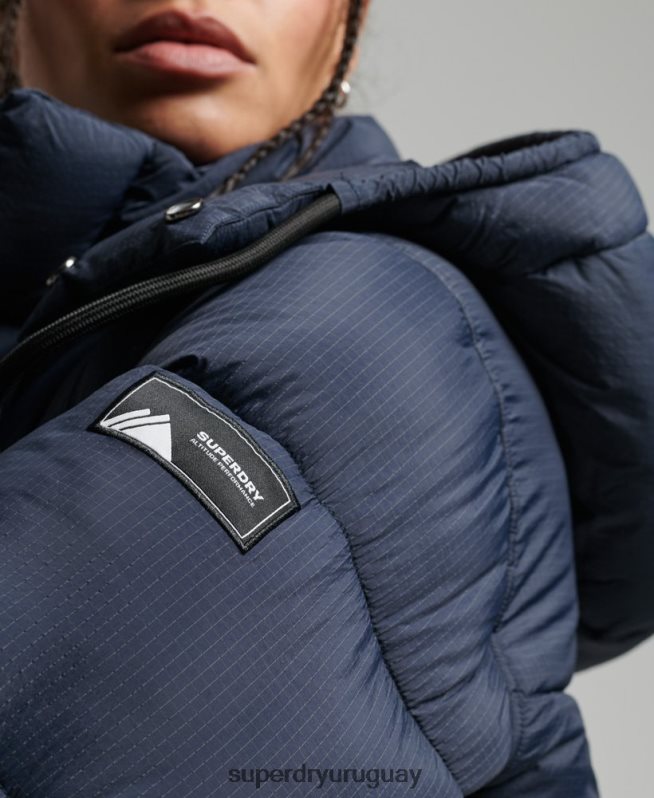 uy Superdry mujer chamarra capitonada con capucha Armada DT2N8Z3689 ropa