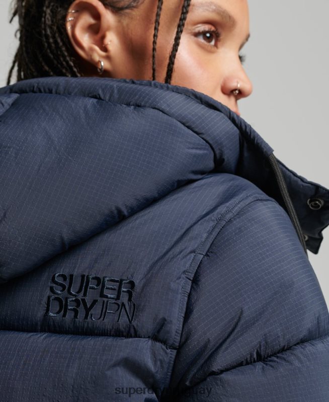 uy Superdry mujer chamarra capitonada con capucha Armada DT2N8Z3689 ropa