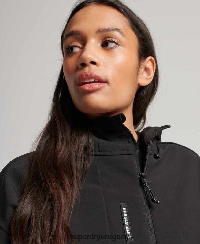 uy Superdry mujer chamarra capitonada técnica negro DT2N8Z5432 ropa