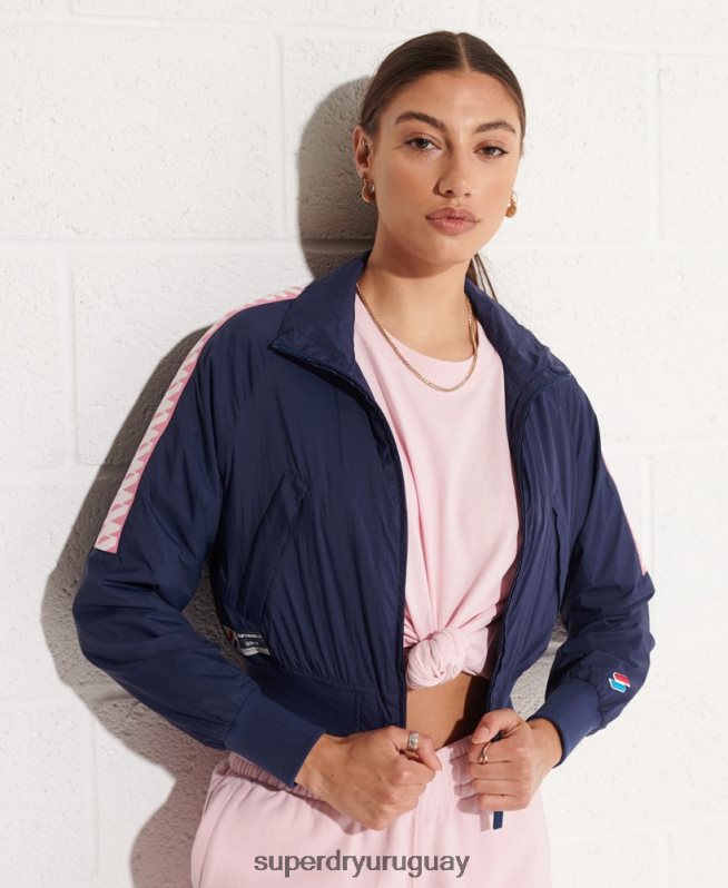 uy Superdry mujer chamarra cortavientos code energy sd Armada DT2N8Z5510 ropa
