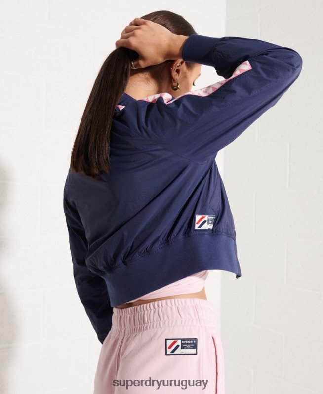 uy Superdry mujer chamarra cortavientos code energy sd Armada DT2N8Z5510 ropa