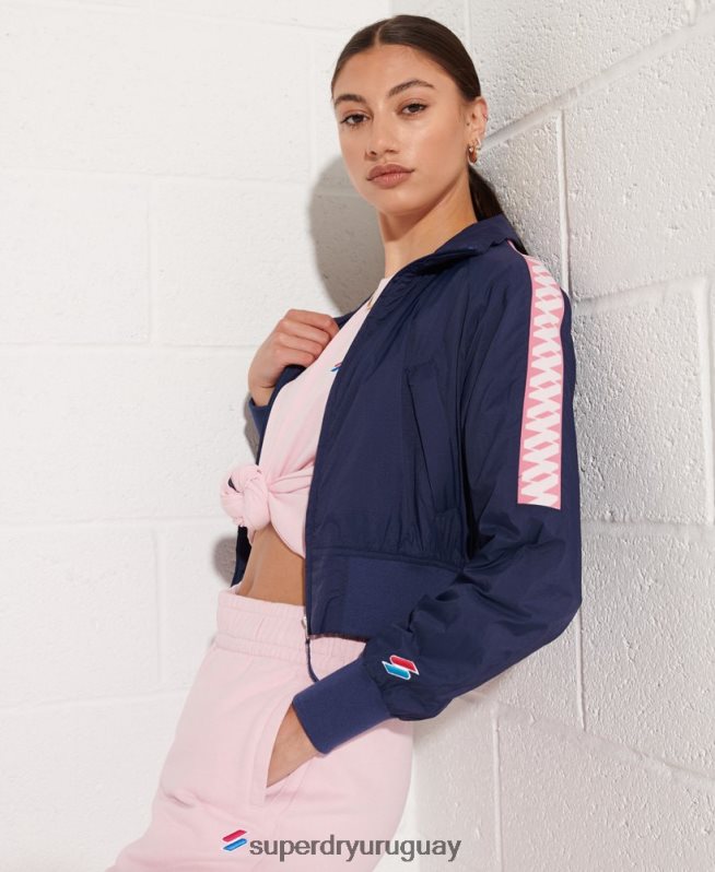 uy Superdry mujer chamarra cortavientos code energy sd Armada DT2N8Z5510 ropa