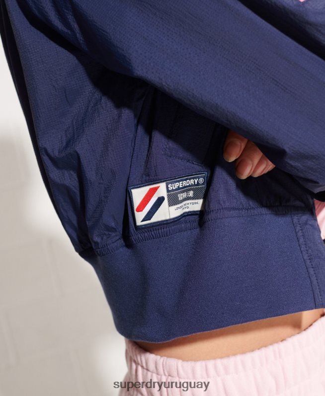 uy Superdry mujer chamarra cortavientos code energy sd Armada DT2N8Z5510 ropa
